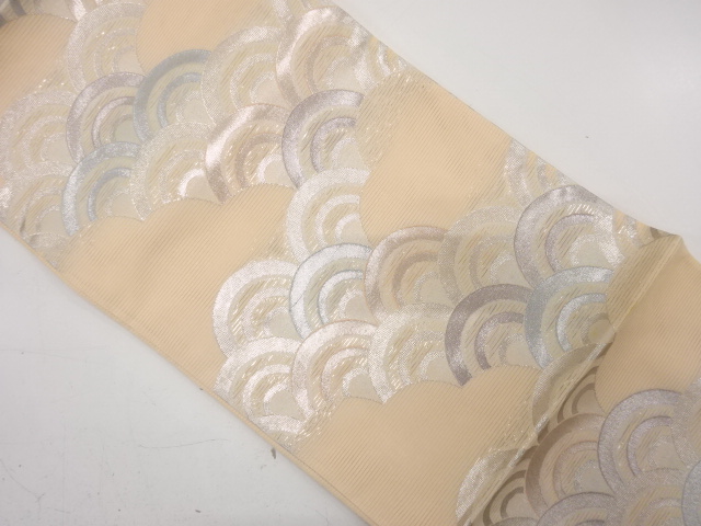 JAPANESE FUKURO OBI FOR SUMMER / WOVEN SEIGAIHA